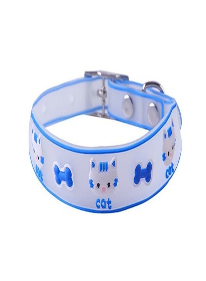 Pups&Pets طوق سيليكون عاكس قابل للتعديل للقطط والقطط الصغيرة من Pups&Pets مزود بإبزيم أمان وأجراس (قد يختلف اللون) (عبوة من قطعتين، تصميم رقم 2) - Image 3